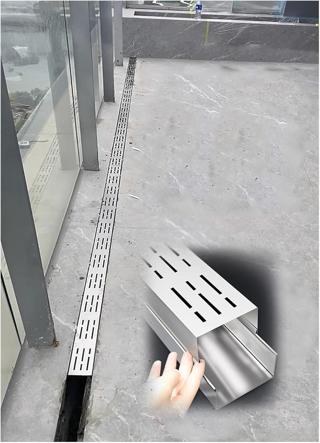 stainless steel drain cover,removable grate drain cover,narrow tile channel drain,stainless steel channel drain,best patio drain cover,should I buy stainless steel drain cover - detailed features and technical specifications