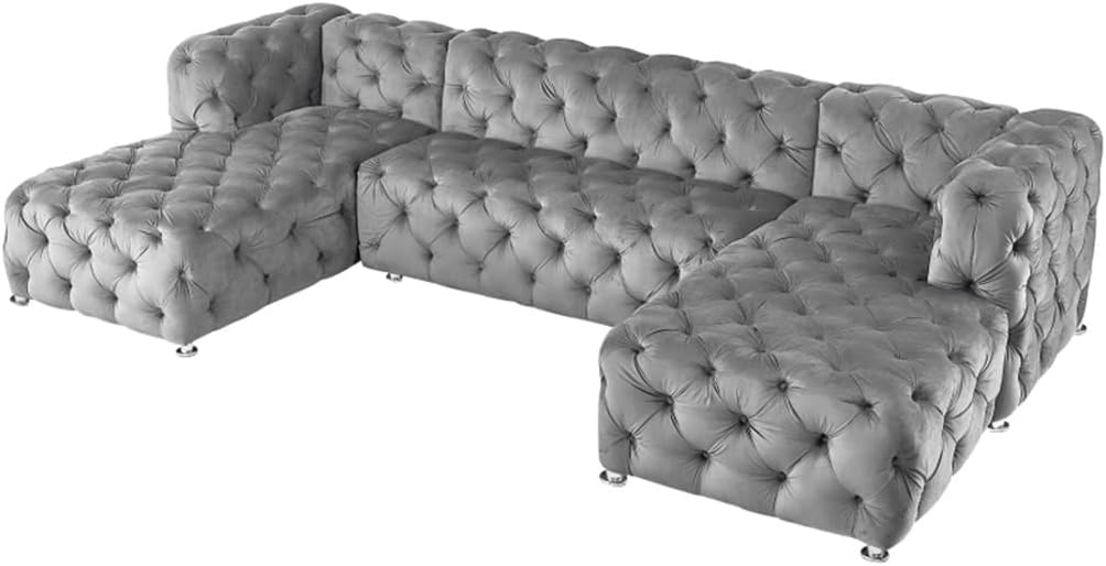 DUYHBAWRS U-shaped sofa review,U-shaped sofa review and rating,is DUYHBAWRS sofa worth buying,DUYHBAWRS sofa review pros cons,velvet sectional review honest opinion,DUYHBAWRS u-shaped sofa review verdict - detailed features and technical specifications