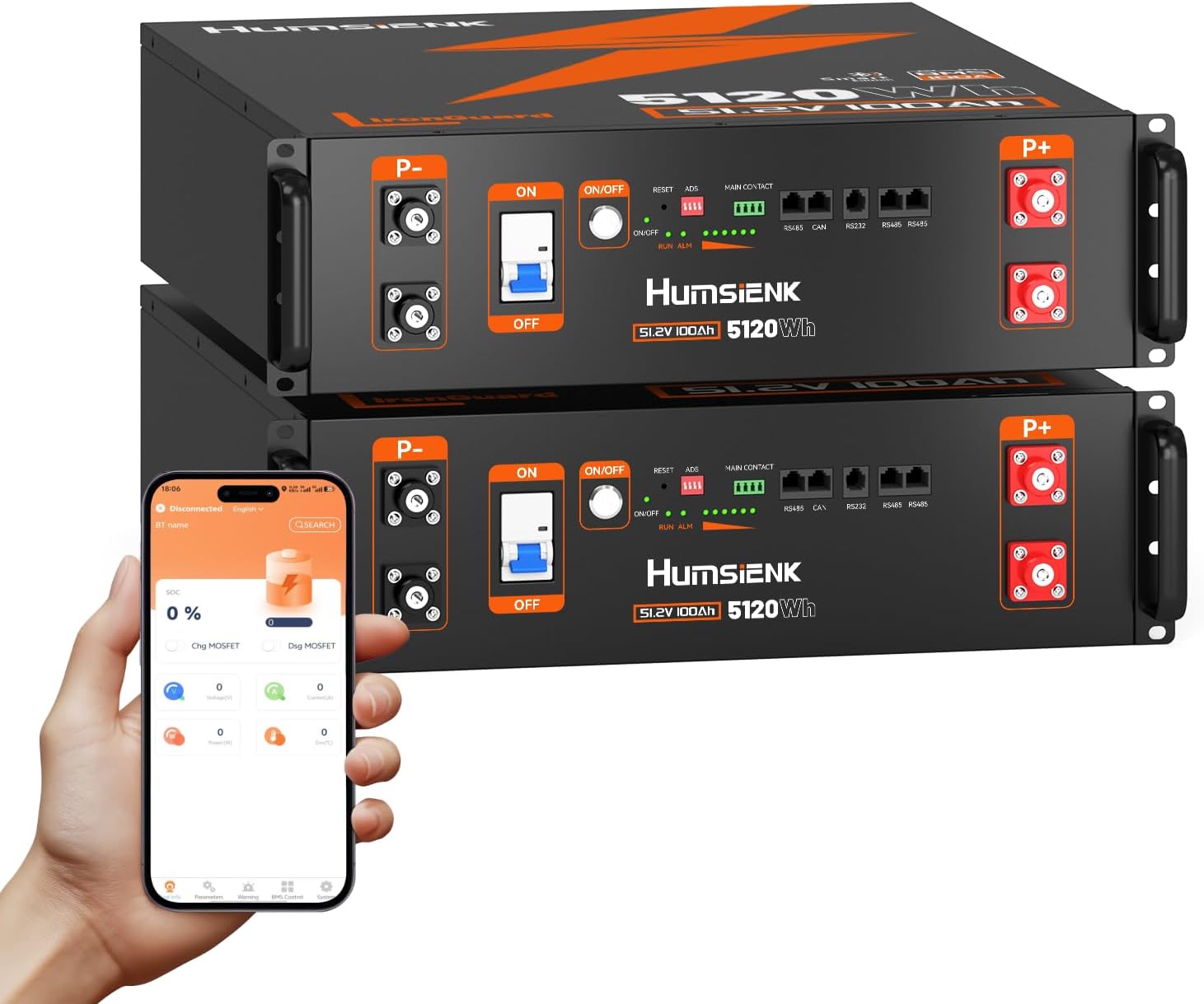 HumsiENK 48V 100Ah LiFePO4 battery review detailed features and technical specifications
