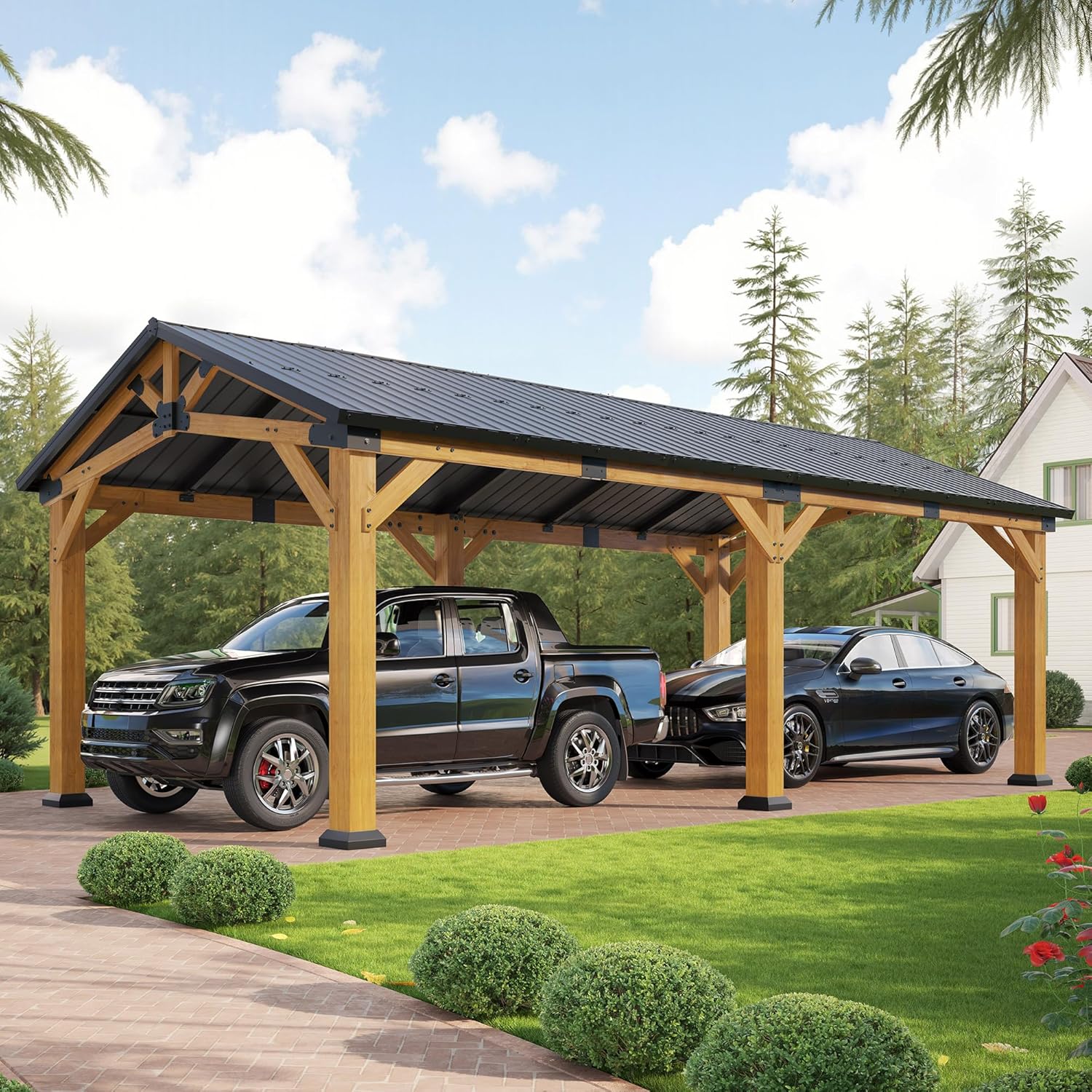 Jocisland carport review,12x24 carport review and rating,cedar wood carport review pros cons,Jocisland carport review honest opinion,heavy duty carport review verdict,waterproof gazebo review worth buying - detailed features and technical specifications