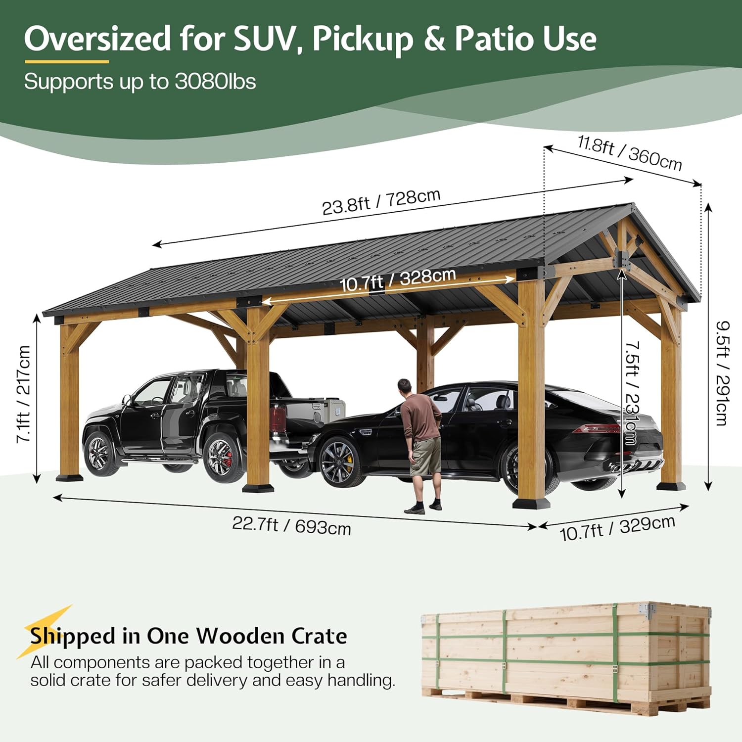 Jocisland carport review,12x24 carport review and rating,cedar wood carport review pros cons,Jocisland carport review honest opinion,heavy duty carport review verdict,waterproof gazebo review worth buying unboxing and complete package contents