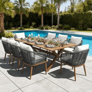 Image 1 of LayinSun 9 piece patio dining set review