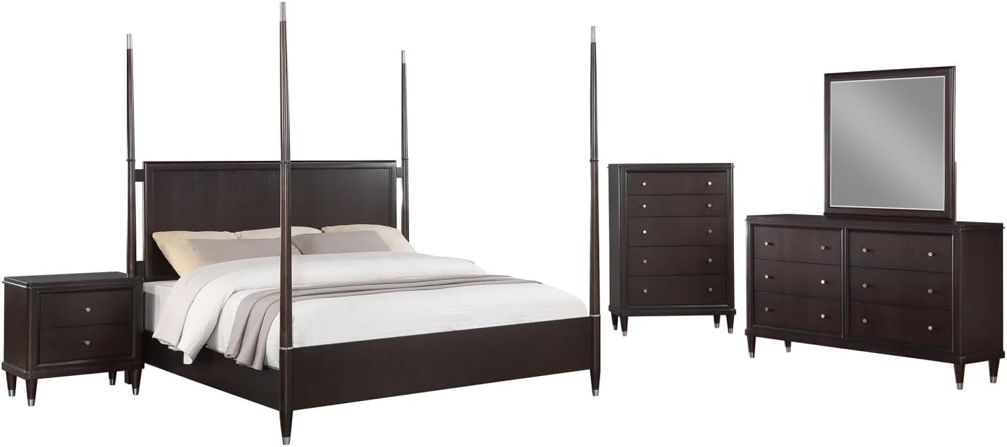 Niguel Brown 5-piece poster bedroom set review,Niguel Brown bedroom set review and rating,is Niguel Brown poster bed worth buying,Niguel Brown bedroom set review pros cons,Niguel Brown bedroom set review honest opinion,Generic Niguel Brown bedroom set review verdict - detailed features and technical specifications