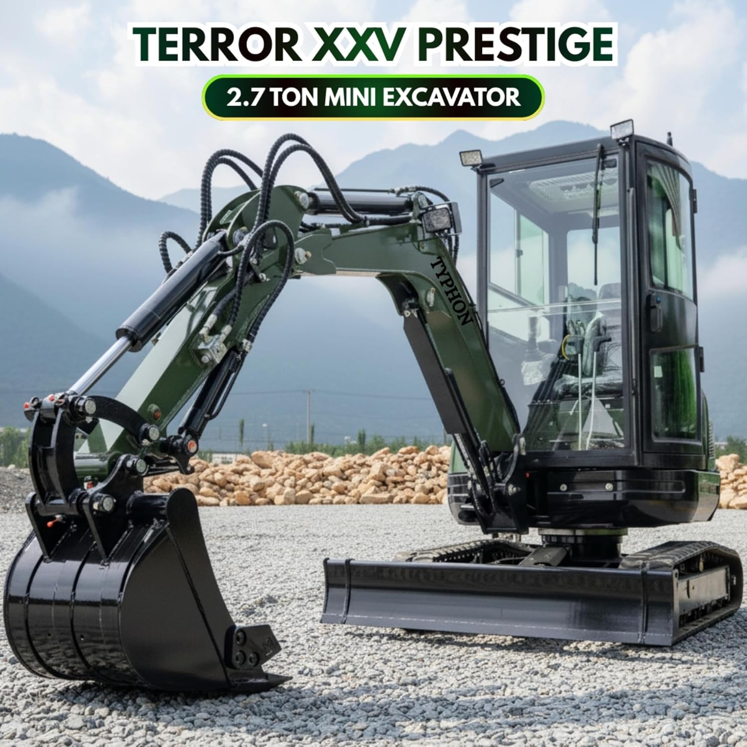 TYPHON TERROR XXV mini excavator review,TYPHON TERROR XXV vs alternatives,is TYPHON TERROR XXV worth buying,TYPHON TERROR XXV pros cons,best 2.7 ton mini excavator,should I buy TYPHON TERROR XXV unboxing and complete package contents