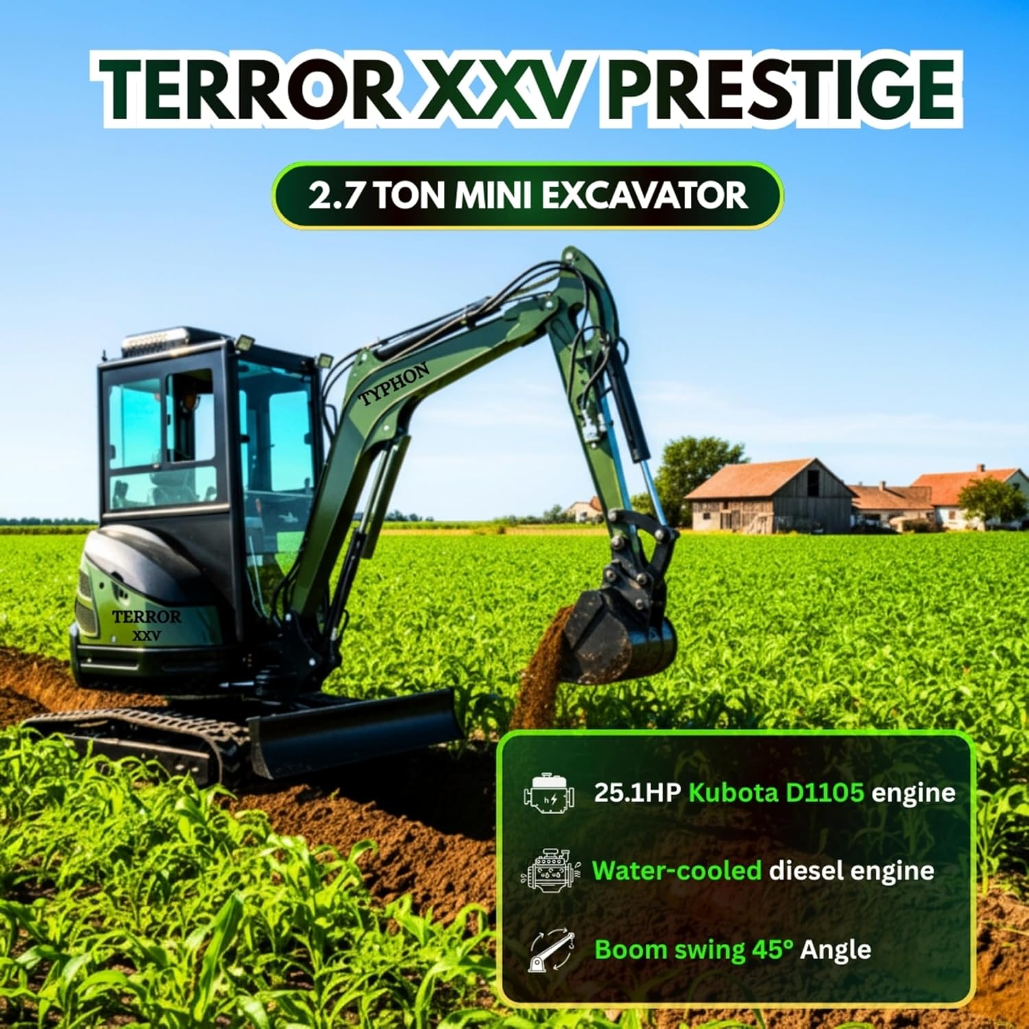 Step-by-step guide for TYPHON TERROR XXV mini excavator review,TYPHON TERROR XXV vs alternatives,is TYPHON TERROR XXV worth buying,TYPHON TERROR XXV pros cons,best 2.7 ton mini excavator,should I buy TYPHON TERROR XXV - complete tutorial