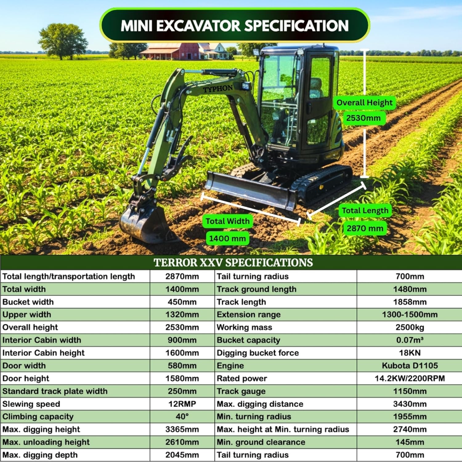TYPHON TERROR XXV mini excavator review,TYPHON TERROR XXV vs alternatives,is TYPHON TERROR XXV worth buying,TYPHON TERROR XXV pros cons,best 2.7 ton mini excavator,should I buy TYPHON TERROR XXV performance testing and real-world results