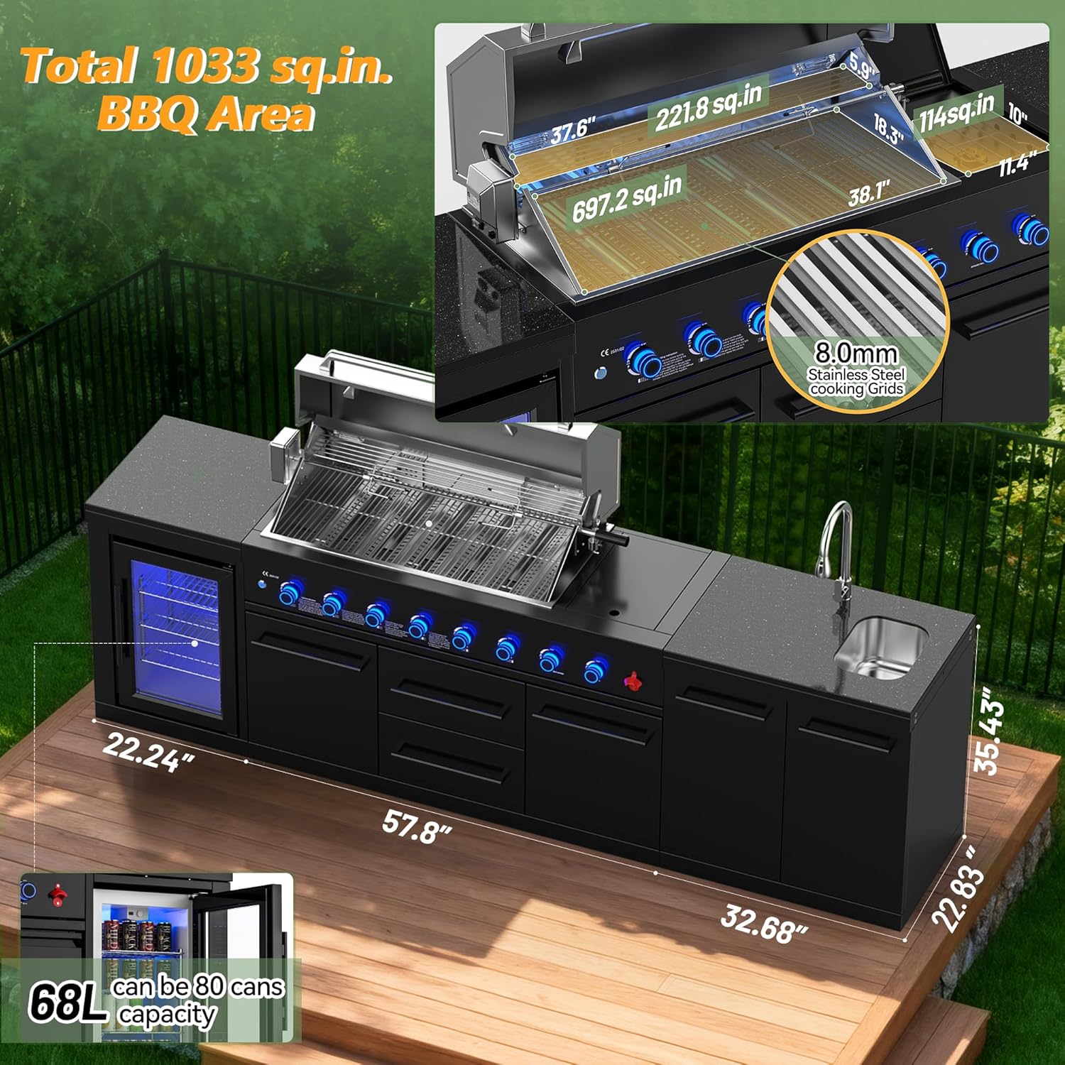 VESTIVIUM outdoor kitchen review,VESTIVIUM modular grill station pros cons,should I buy VESTIVIUM all-in-one outdoor kitchen,best 8-burner propane grill island,VESTIVIUM vs alternative outdoor kitchens,VESTIVIUM SERA outdoor kitchen worth buying unboxing and complete package contents