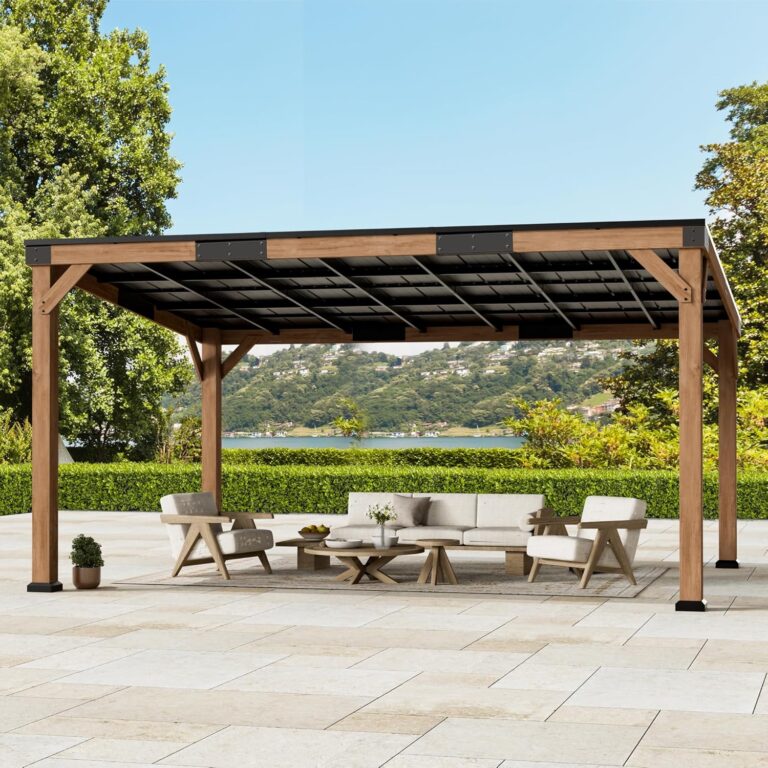 Image 1 of big leaf 12x16 cedar hardtop gazebo review