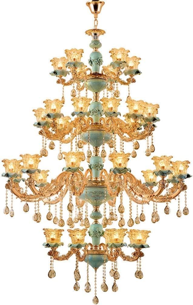 Image 1 of crystal chandelier ceiling light