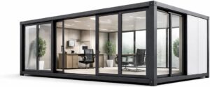 Image 1 of expandable modular office cabin