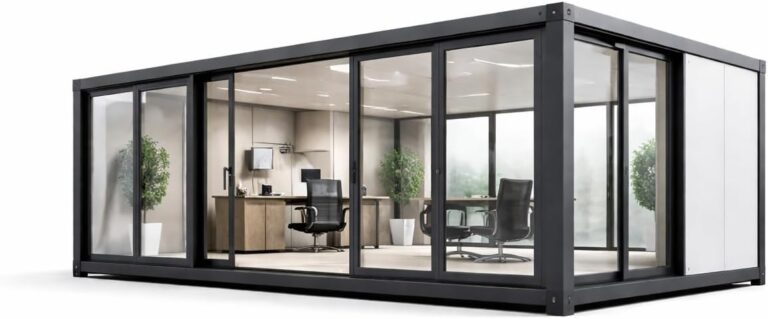 Image 1 of expandable modular office cabin