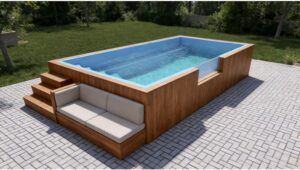Image 1 of fiberglass container pool review