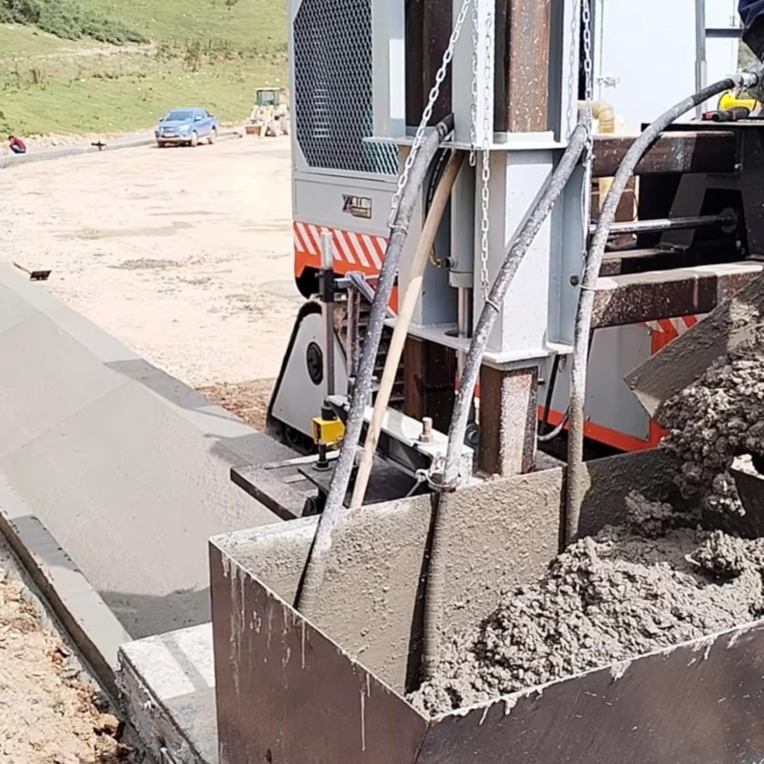 tracked concrete curb slipform machine, curb and gutter paver, slipform curb machine pros cons, hydraulic tracked curb equipment review, should I buy a slipform curb machine, best concrete curb paving equipment unboxing and complete package contents