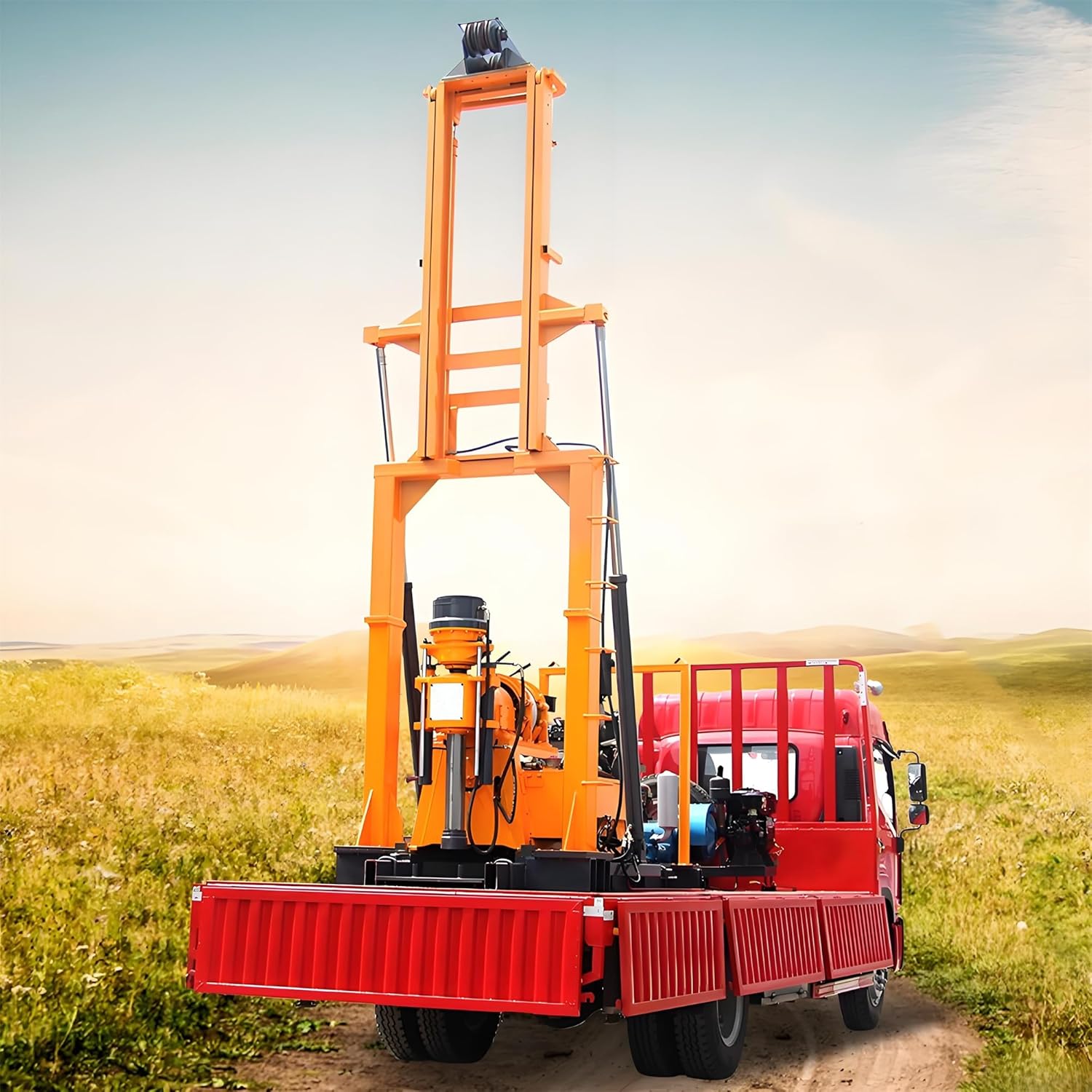 truck-mounted water well drilling rig review,should I buy a truck-mounted well drilling rig,truck-mounted water well drilling rig pros cons,best borehole drilling machine for deep wells,truck-mounted drilling rig worth buying,truck-mounted well drilling rig vs trailer rig unboxing and complete package contents